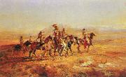 Charles M Russell Sun River War Party china oil painting reproduction